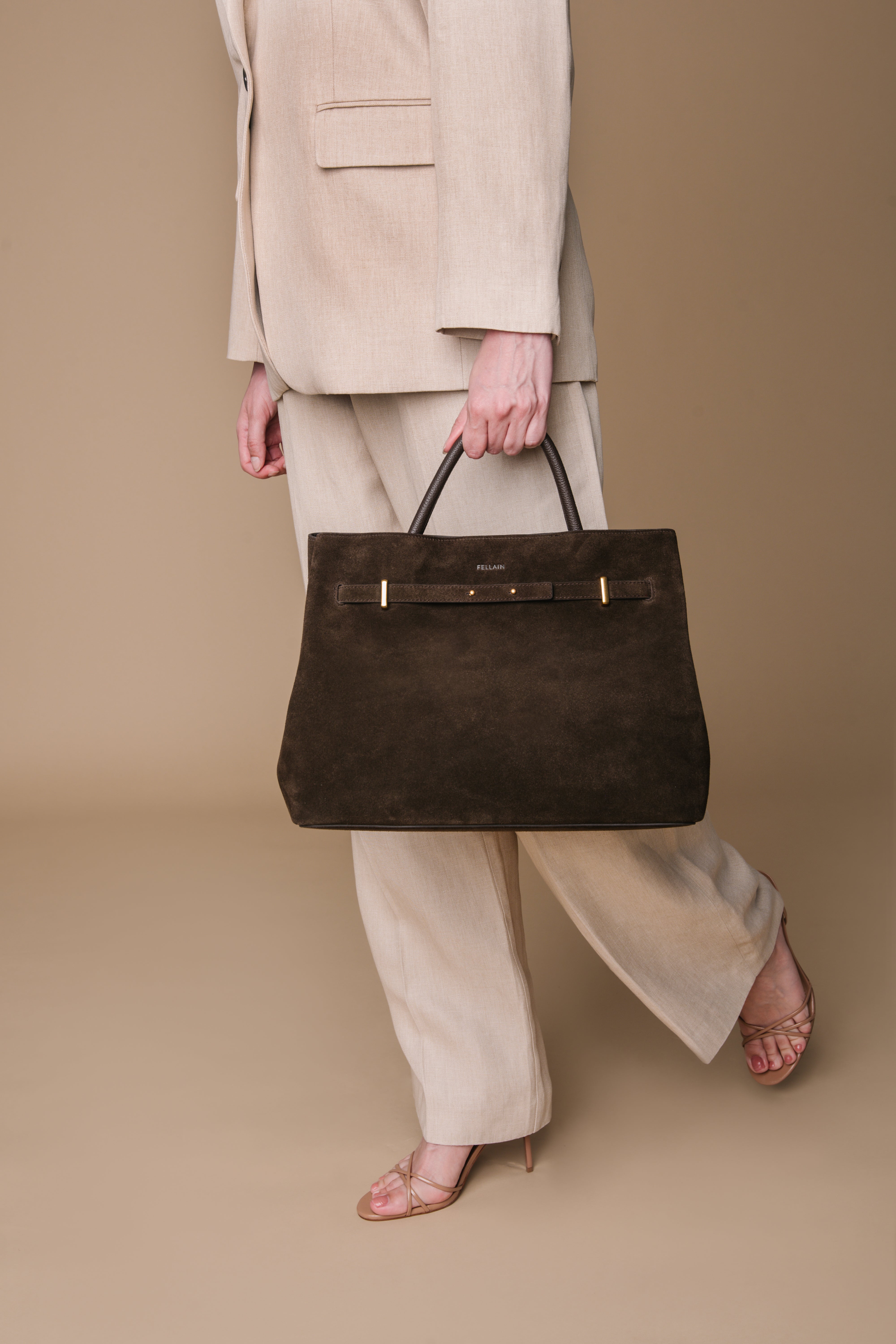Yara Suede Bag Brown