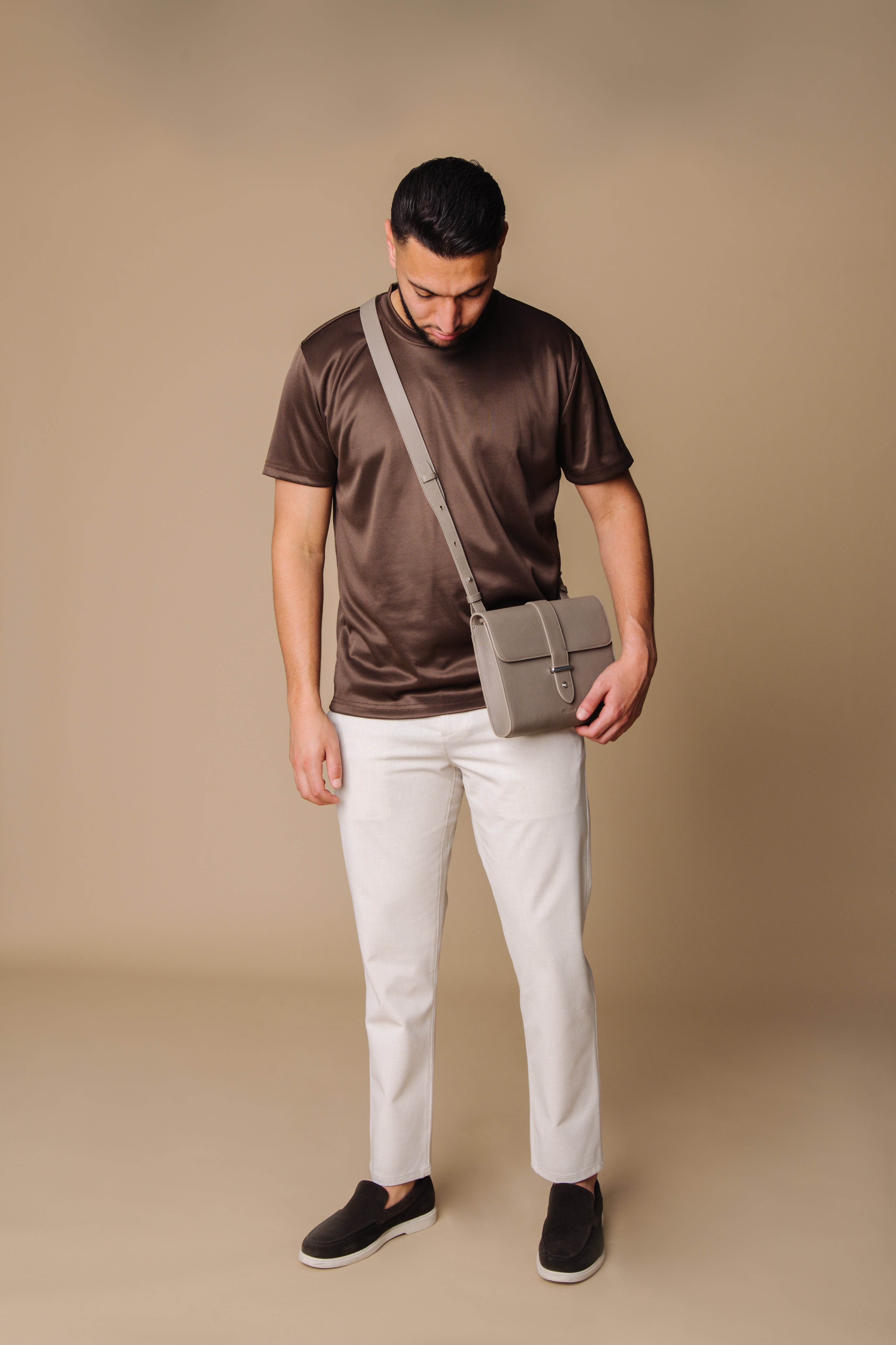 Julien Messenger Bag Taupe
