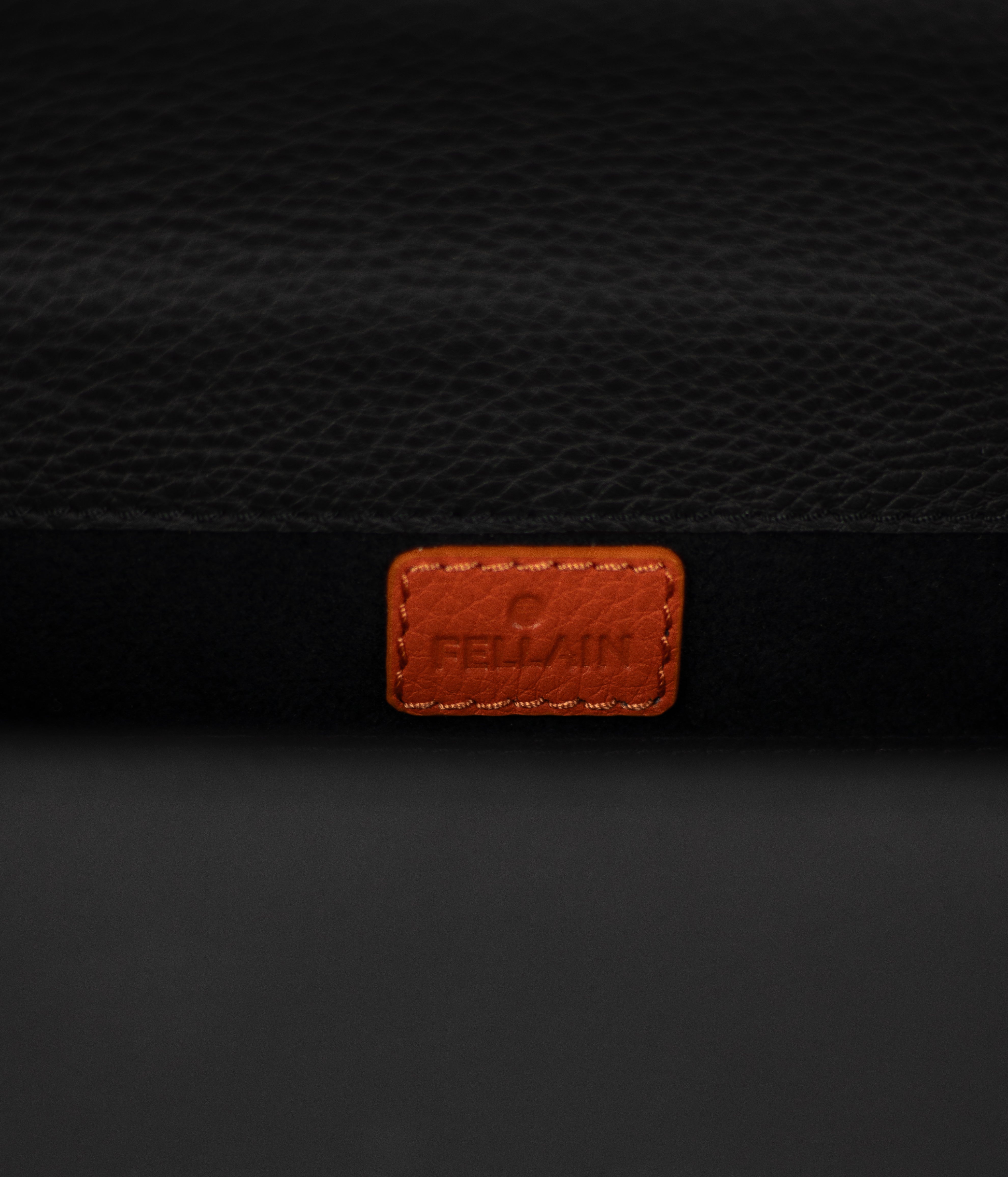 Fellain premium crossbody messenger bag for men in black leather