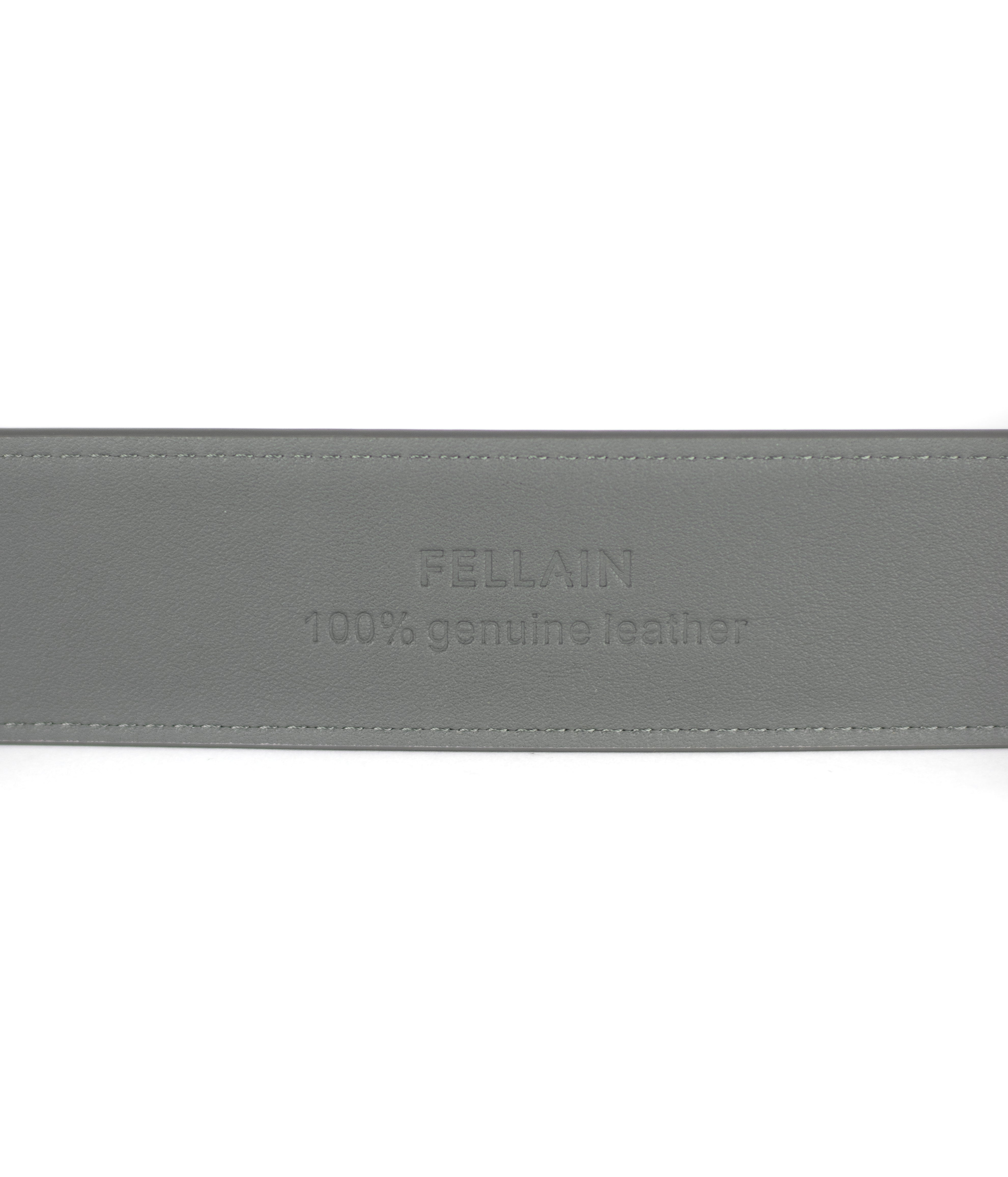 Icon Men Leather Belt Grey