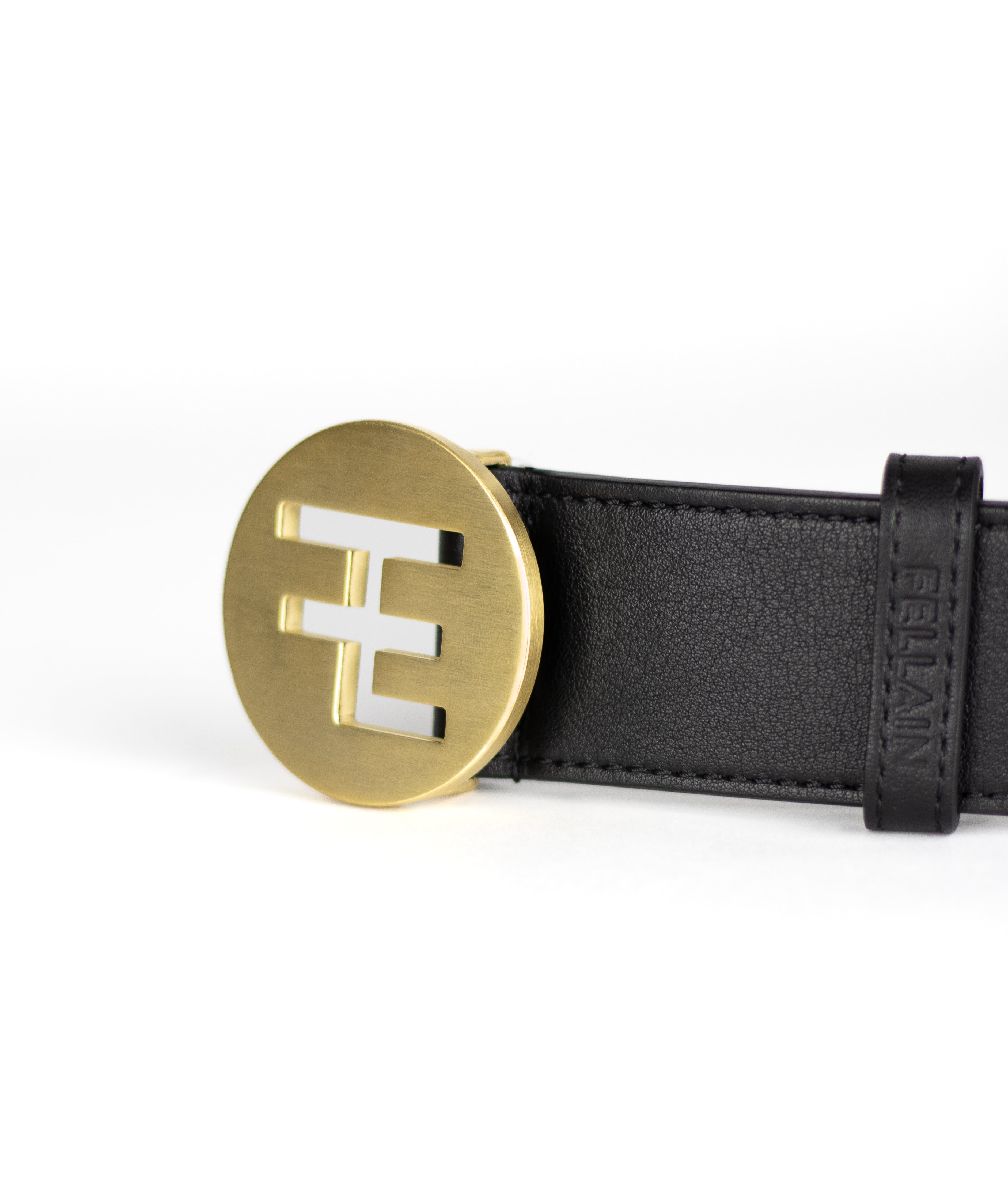 Icon Men Leather Belt Black