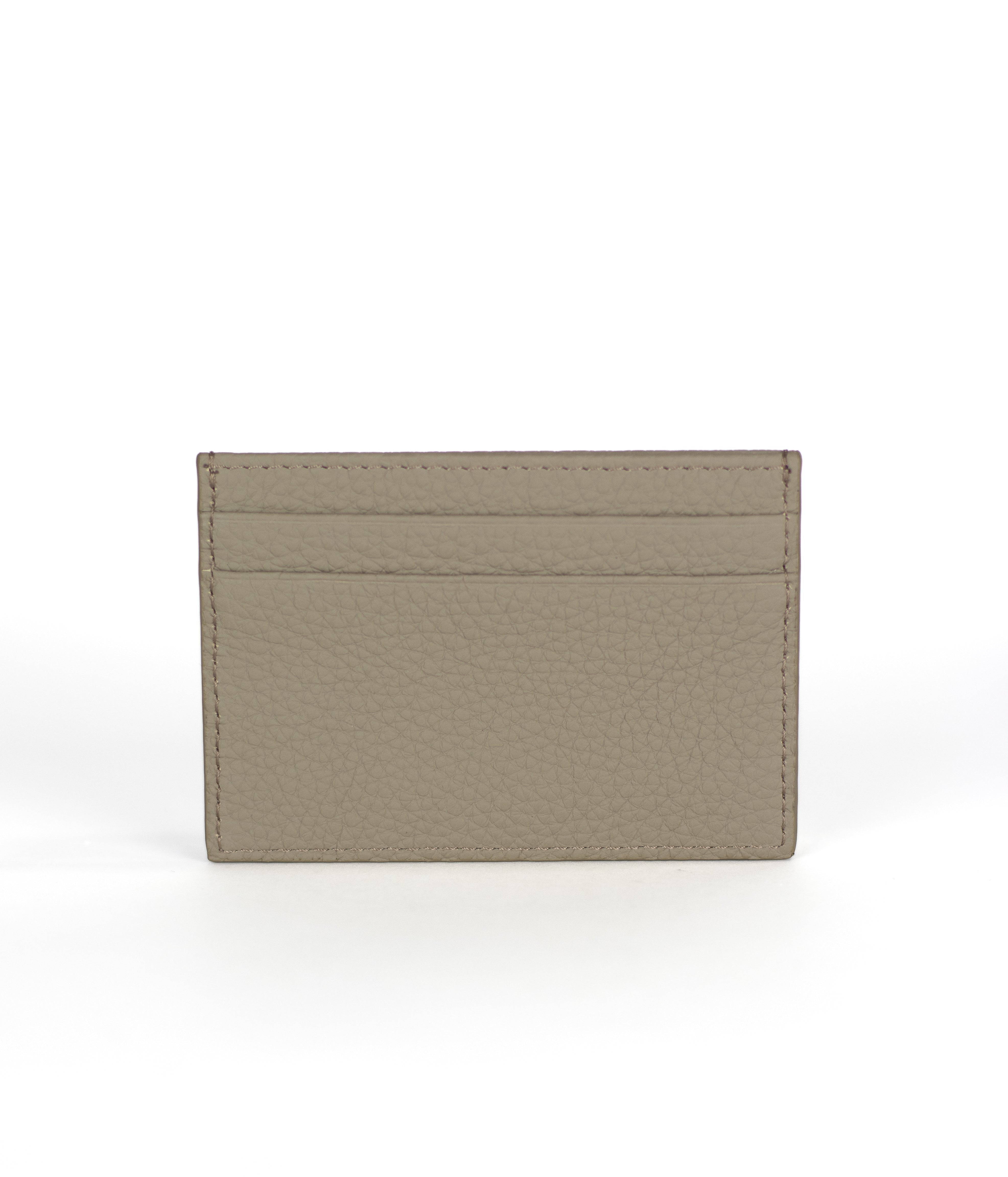 Slim card holder taupe