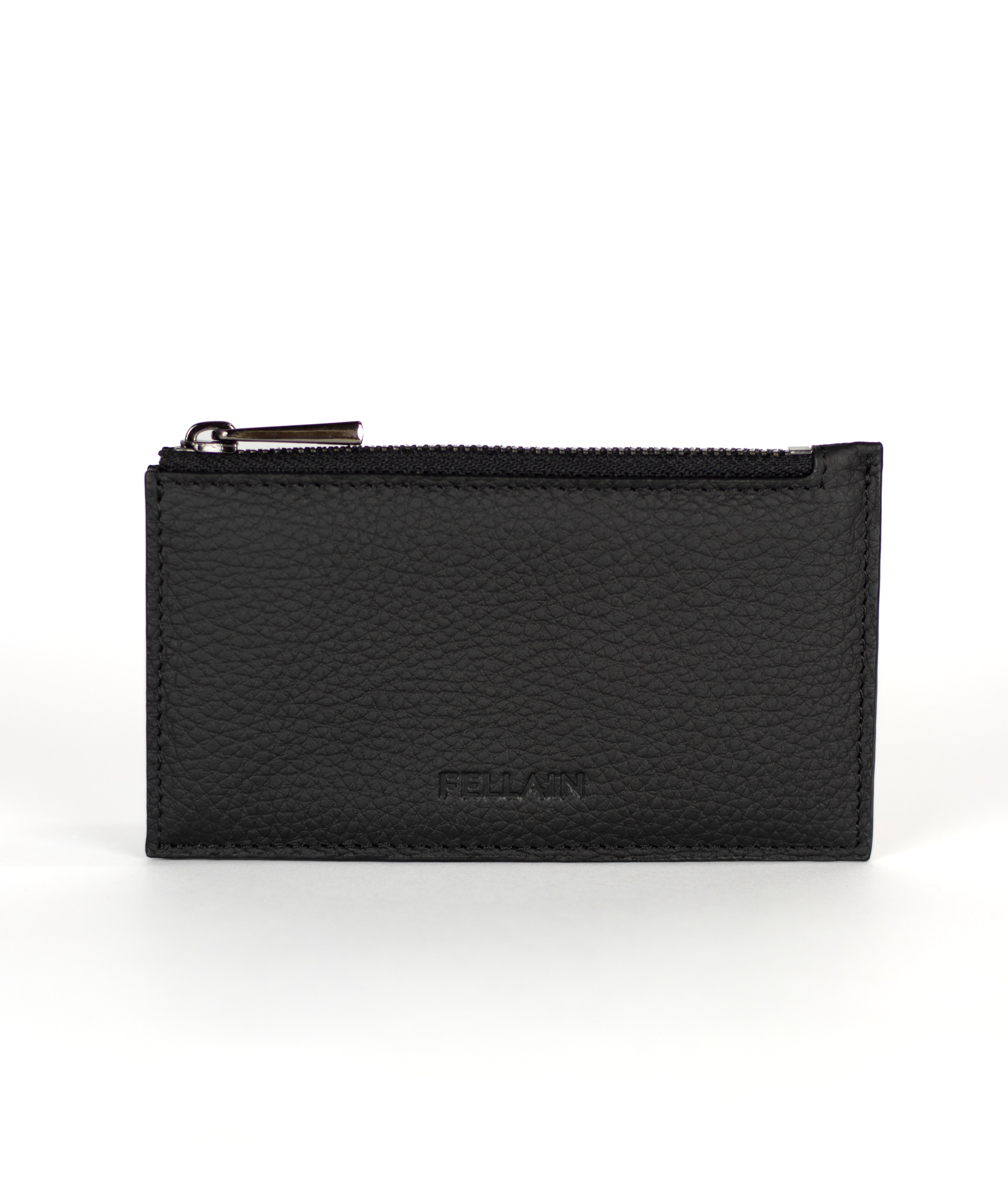 Zipper card holder black