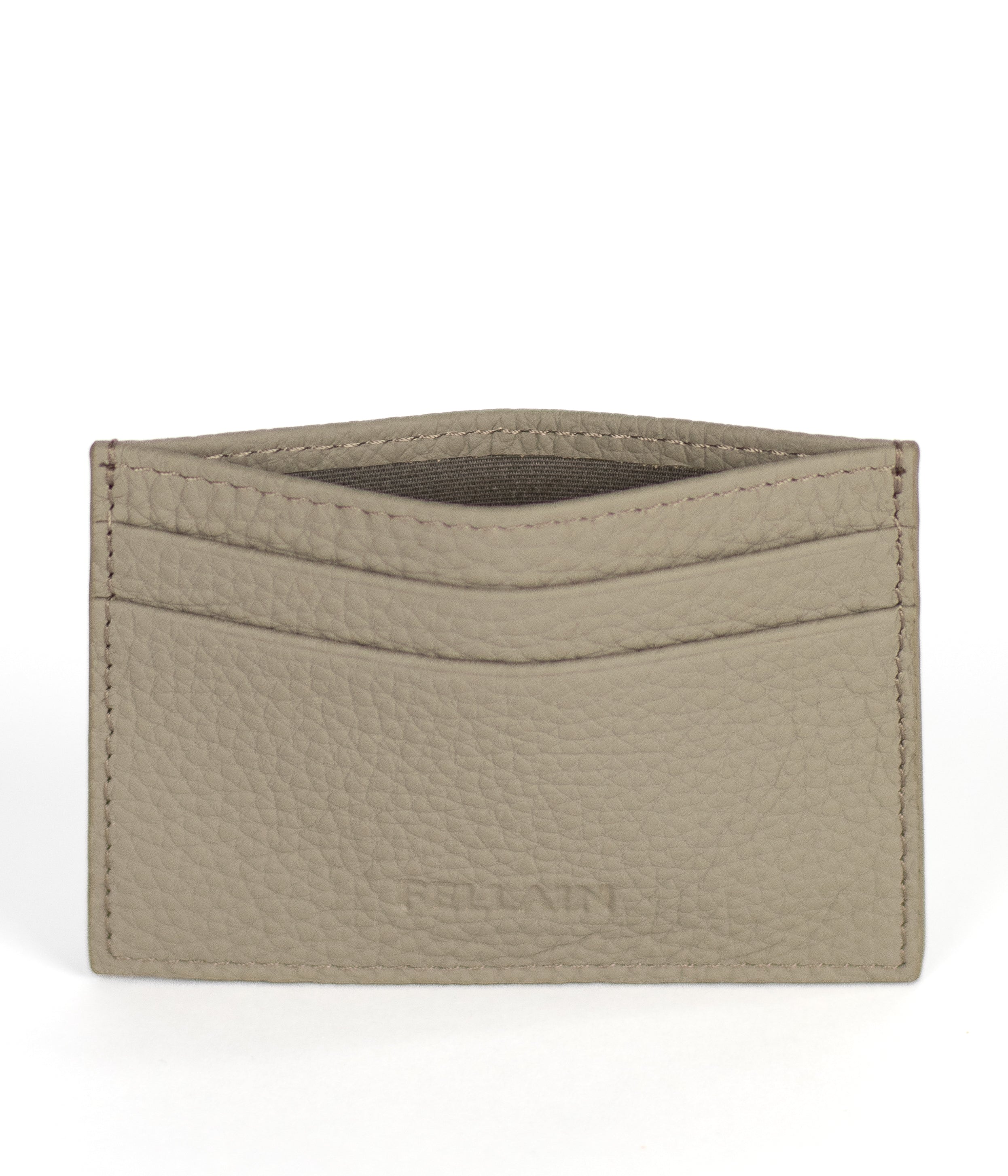 Slim card holder taupe