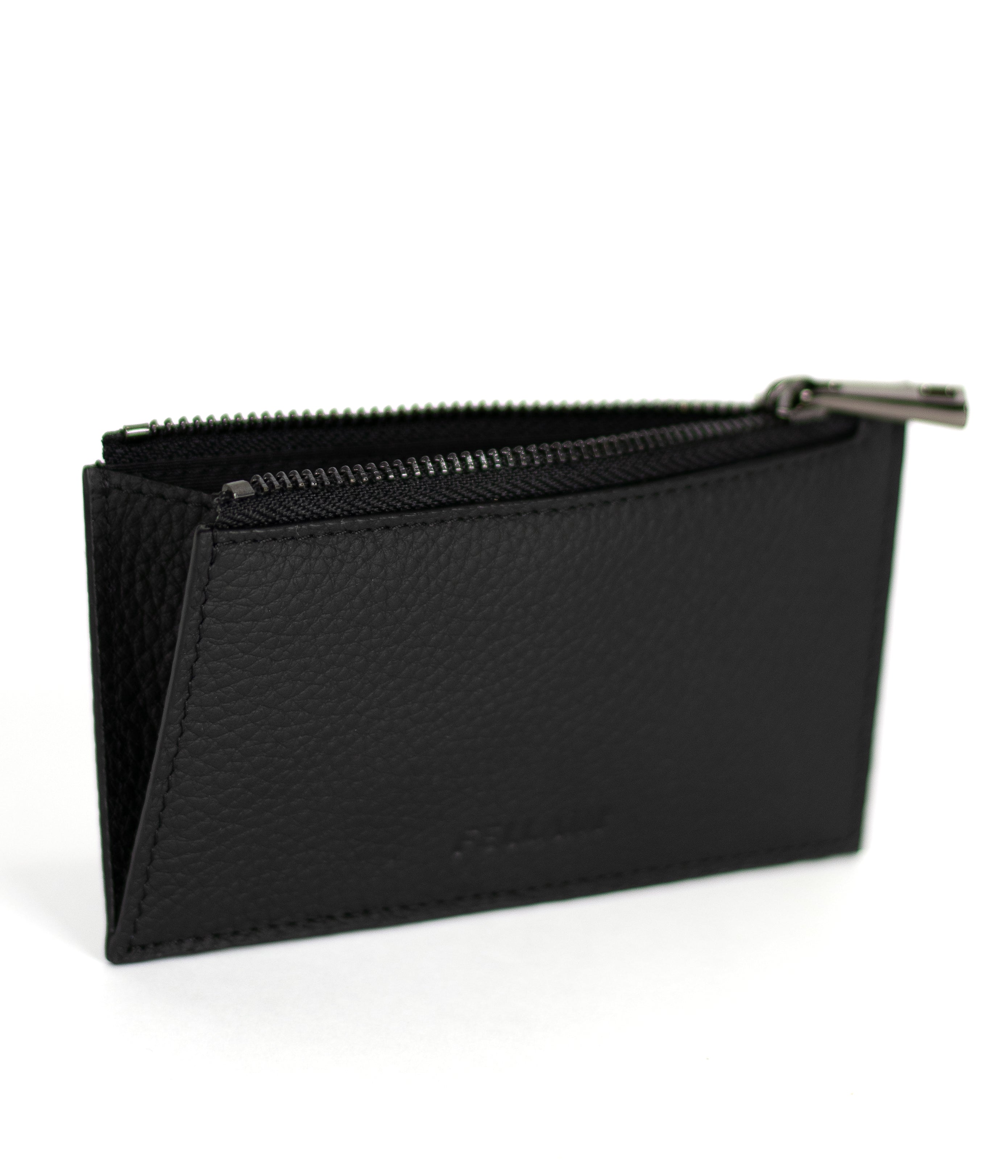 Zipper card holder black