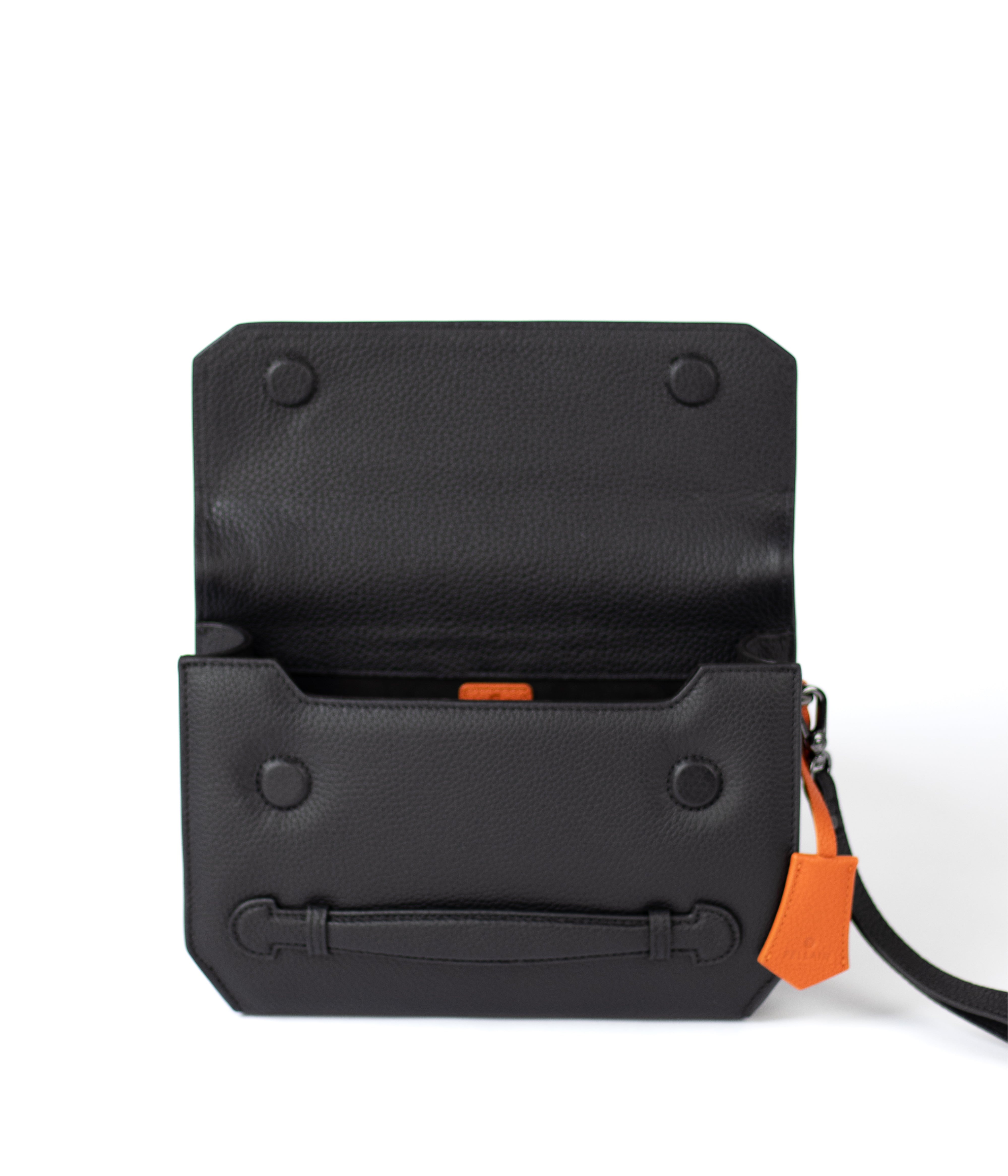 Fellain premium crossbody messenger bag for men in black leather