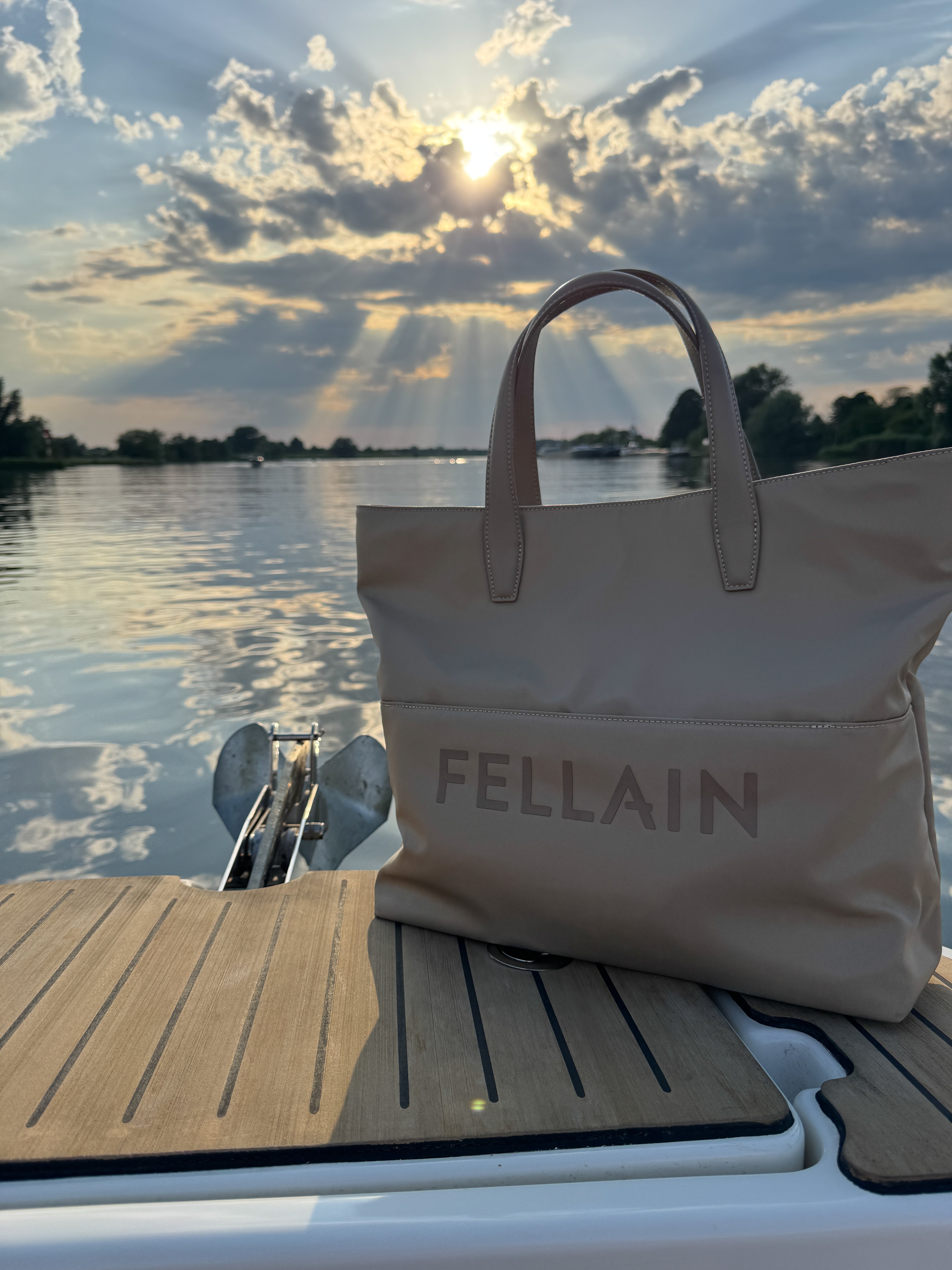 Ease Nero Shopper Bag Beige