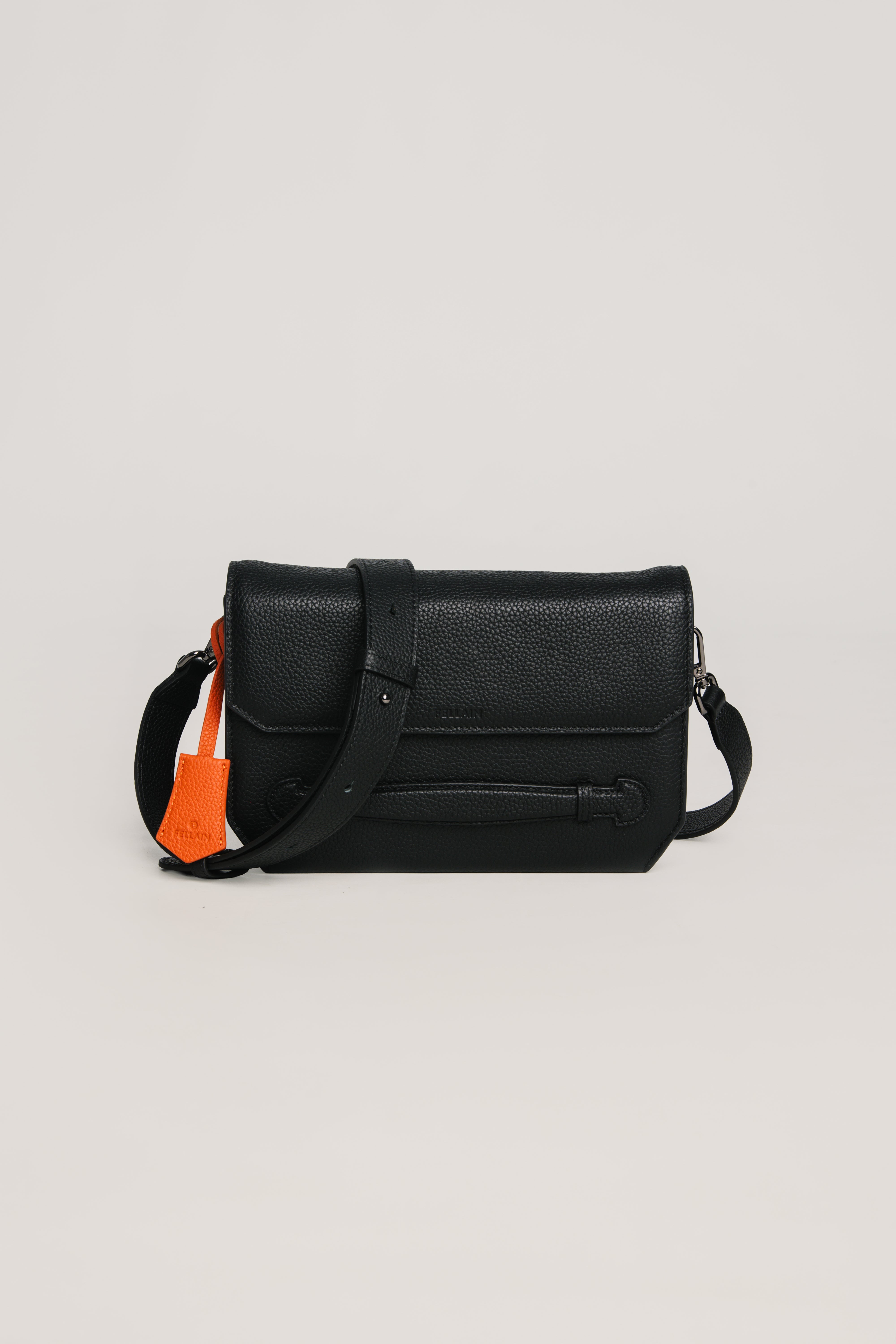 Dual Men Messenger Bag Black