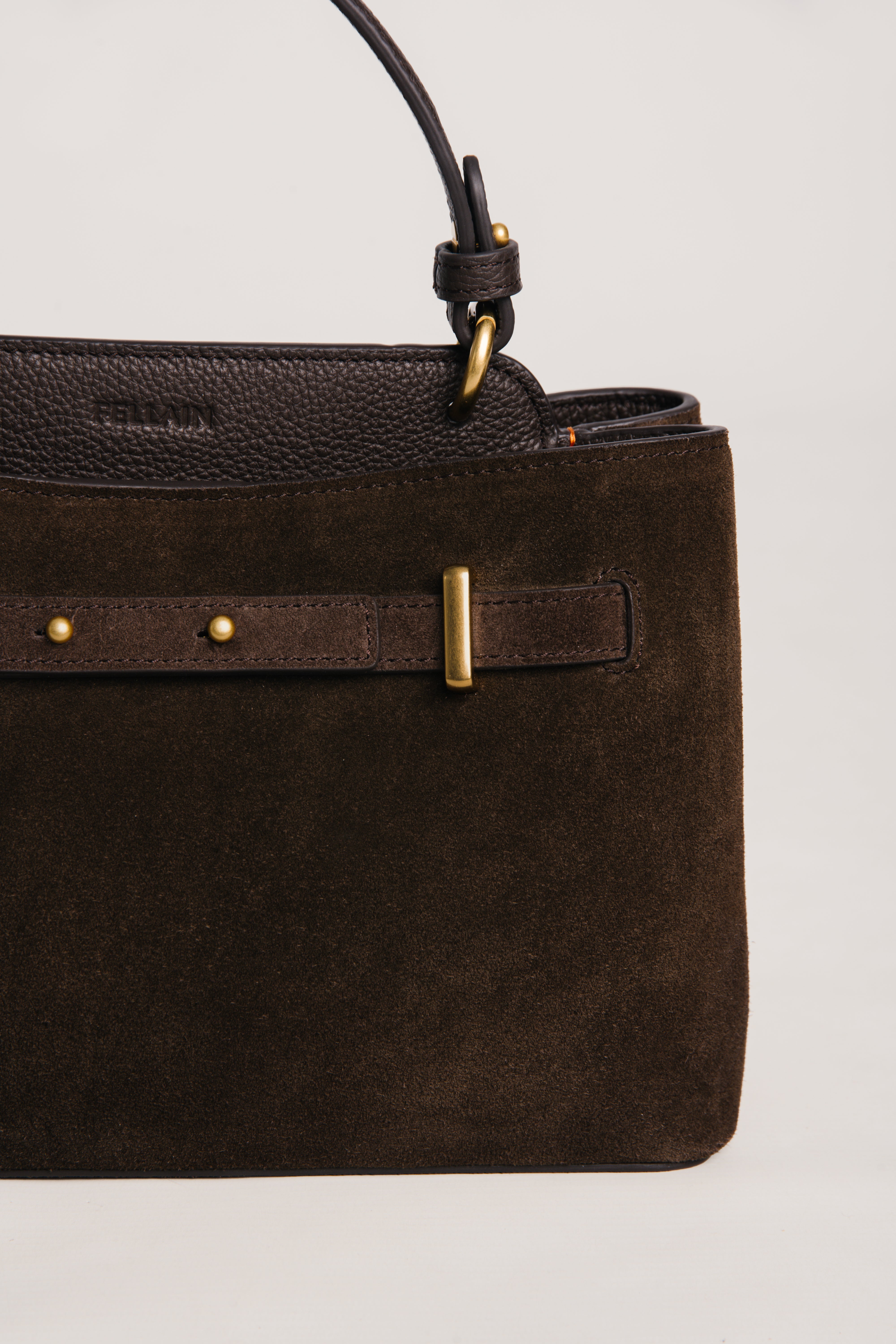 Noé Suede Bag Brown