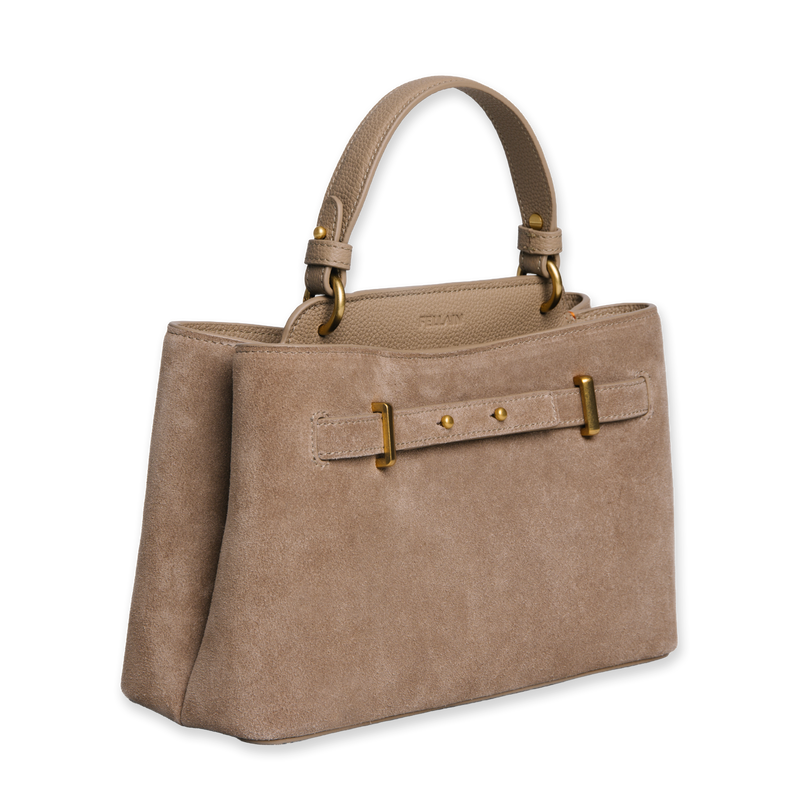 Noé Suede Bag Beige