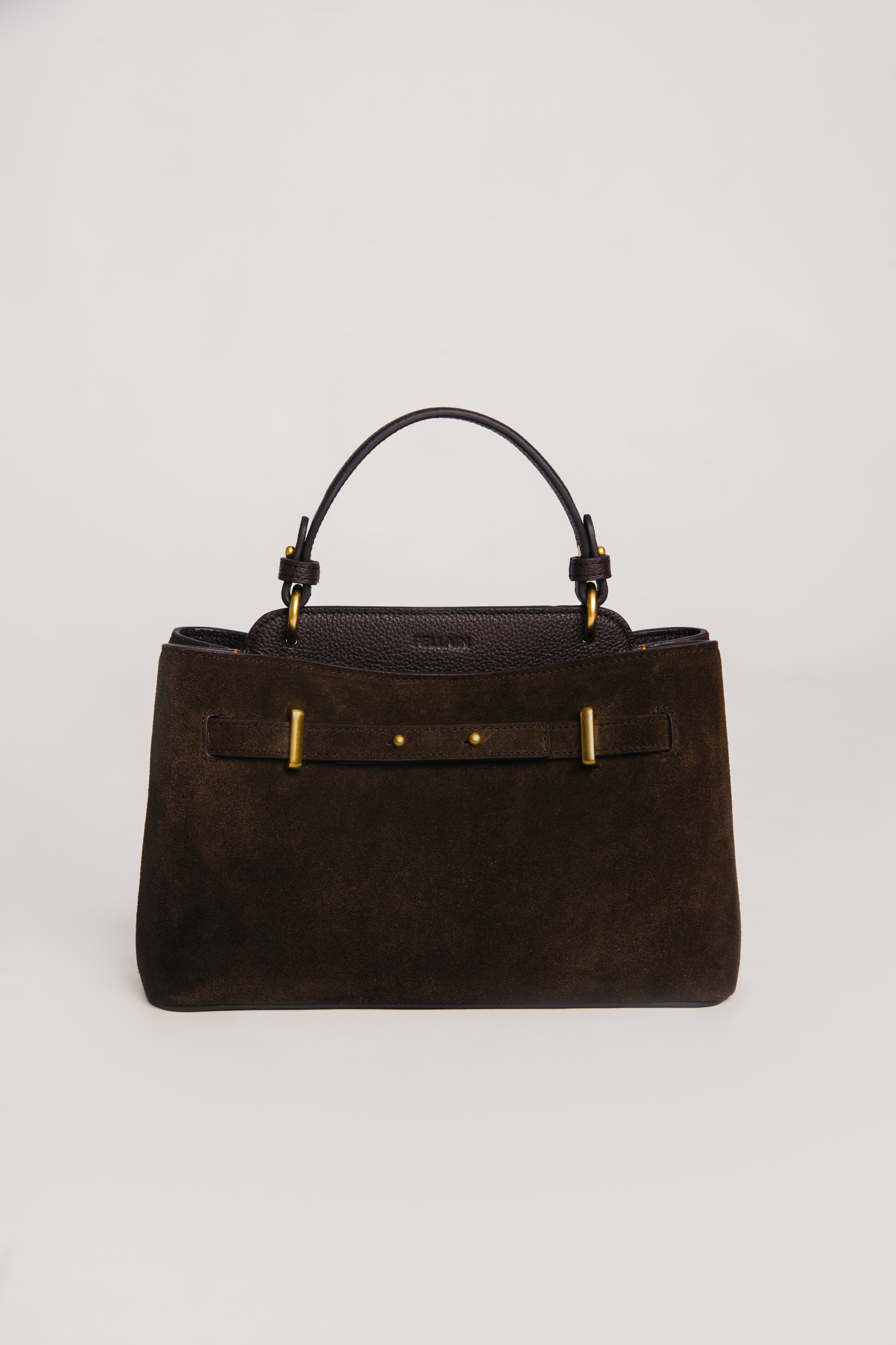 Noé Suede Bag Brown
