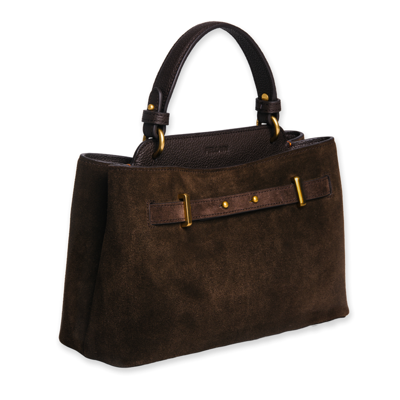 Noé Suede Bag Brown