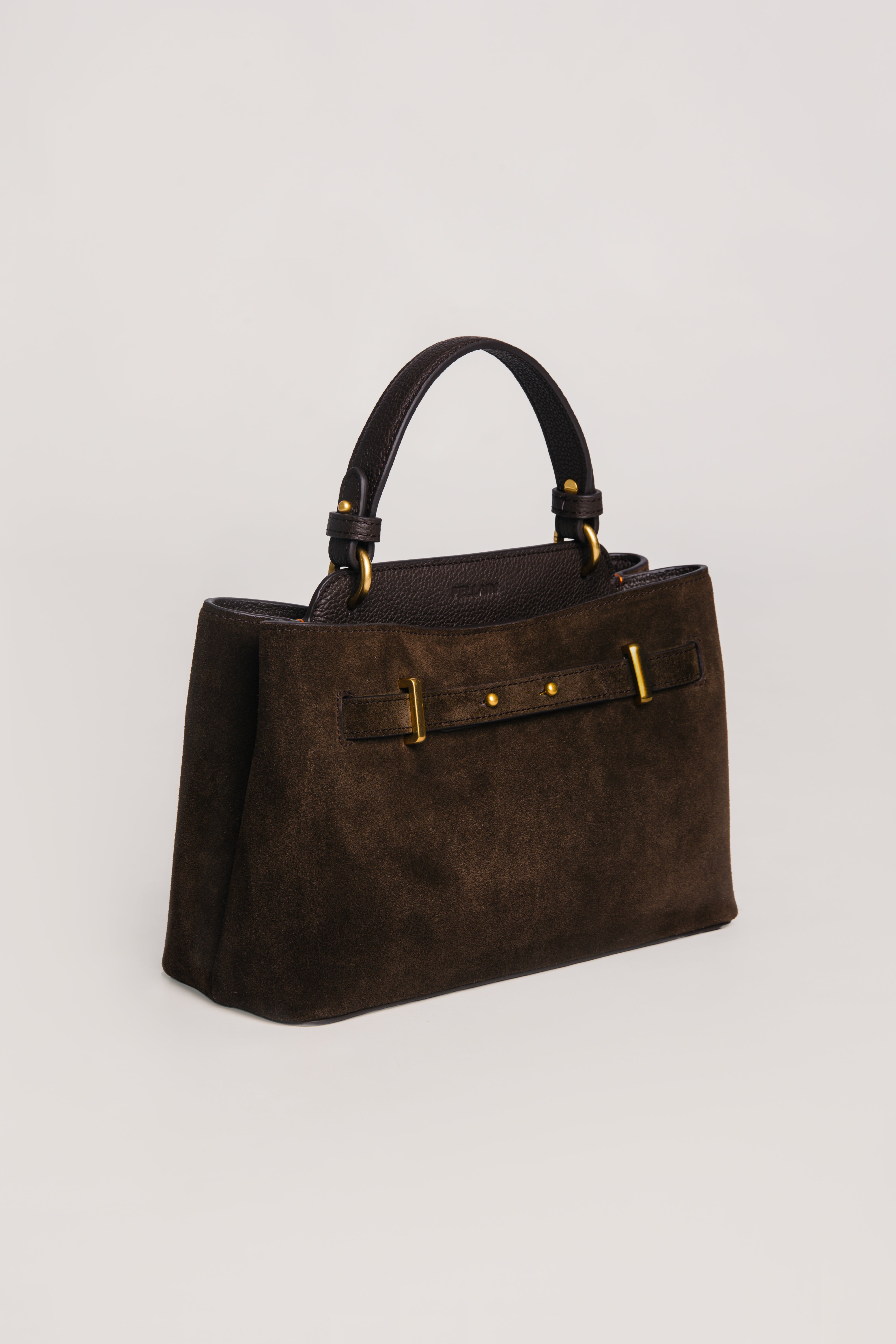 Noé Suede Bag Brown