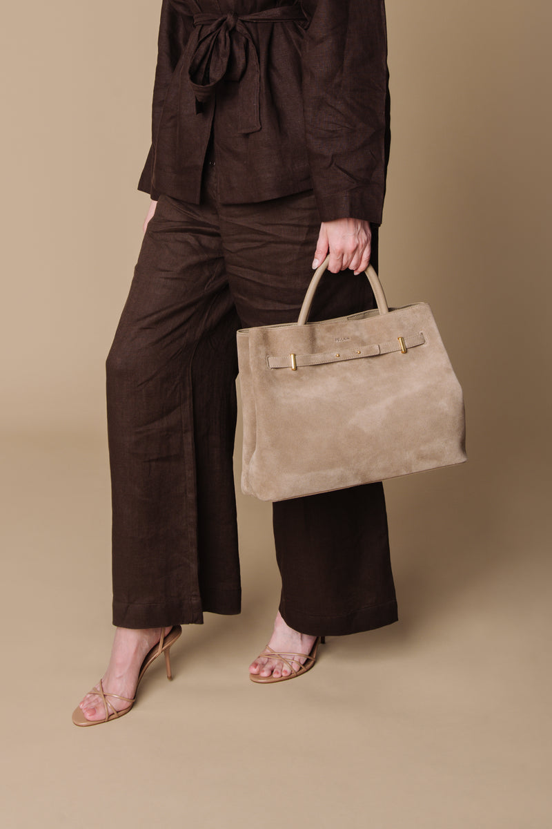Yara Suede Bag Beige