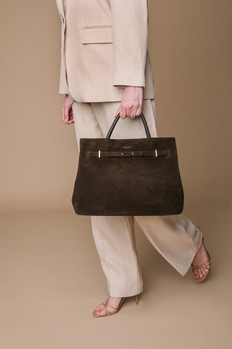 Yara Suede Bag Brown