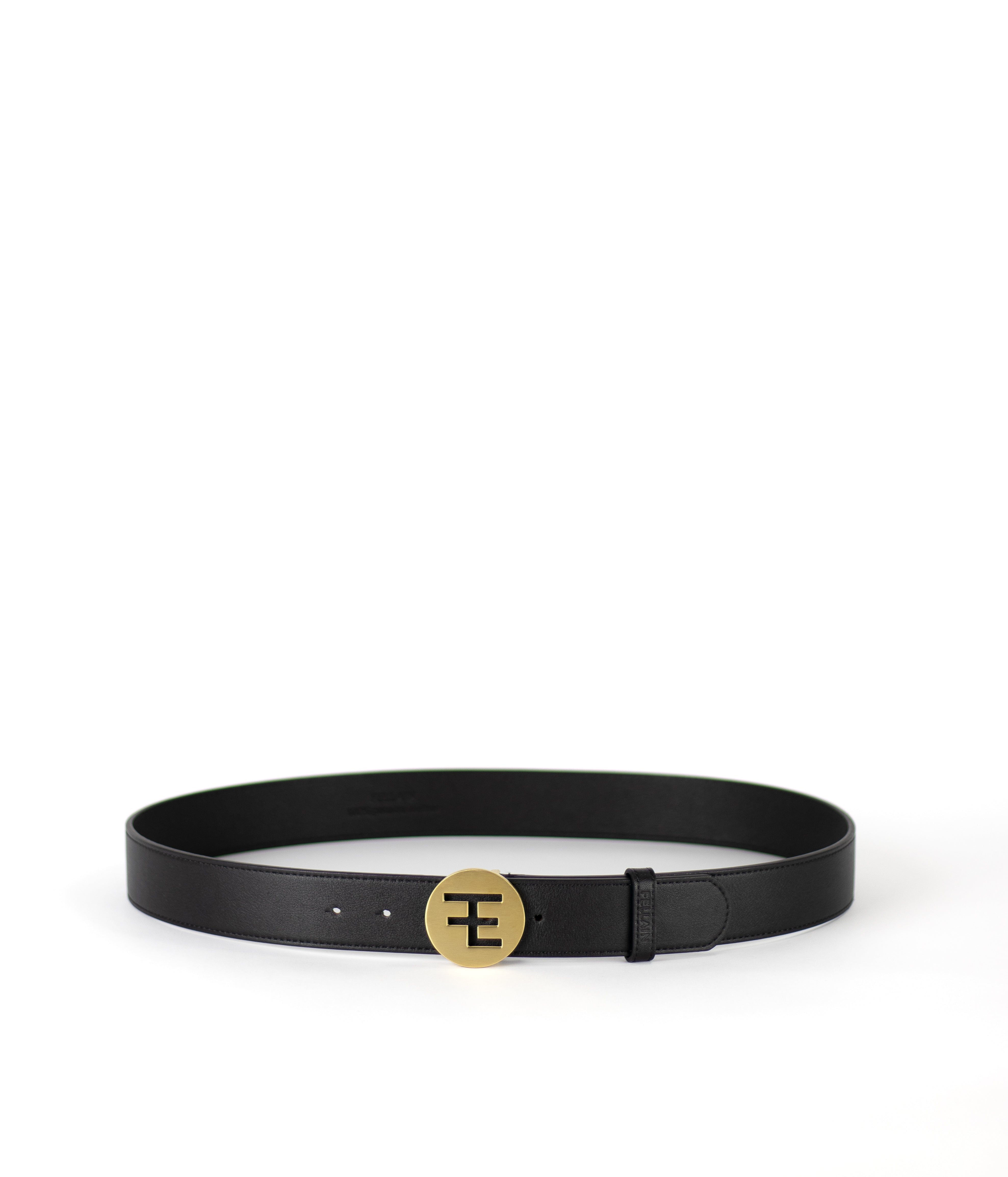 Icon Men Leather Belt Black